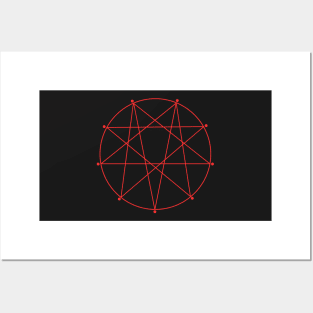 Repentagram Impending Doom Christian Symbol Pocket Posters and Art